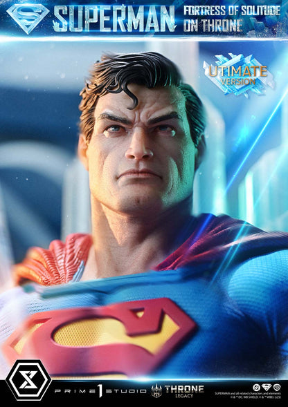 DC Comics Prime 1 Studio Superman Fortress of Solitude on Throne TLCDC-08 TLCDC-08UT TLCDC-08UTS Licensed Resin Statue