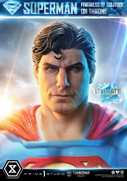 DC Comics Prime 1 Studio Superman Fortress of Solitude on Throne TLCDC-08 TLCDC-08UT TLCDC-08UTS Licensed Resin Statue