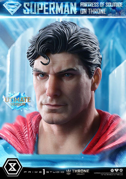 DC Comics Prime 1 Studio Superman Fortress of Solitude on Throne TLCDC-08 TLCDC-08UT TLCDC-08UTS Licensed Resin Statue