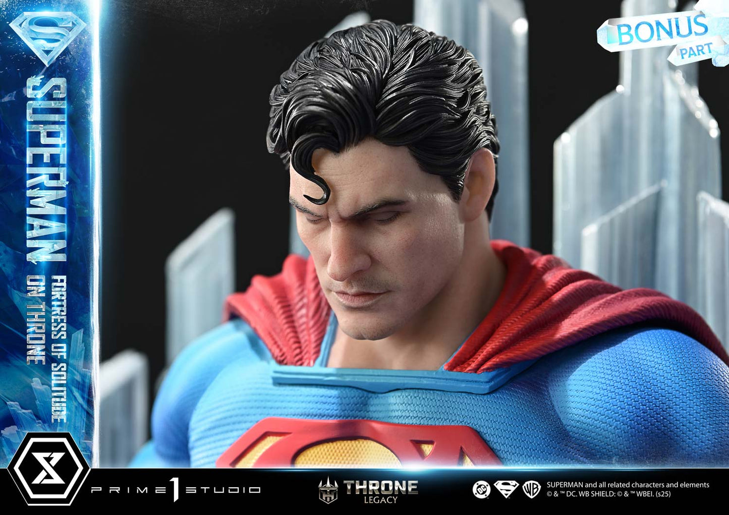 DC Comics Prime 1 Studio Superman Fortress of Solitude on Throne TLCDC-08 TLCDC-08UT TLCDC-08UTS Licensed Resin Statue