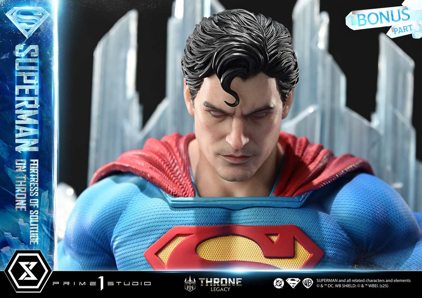 DC Comics Prime 1 Studio Superman Fortress of Solitude on Throne TLCDC-08 TLCDC-08UT TLCDC-08UTS Licensed Resin Statue