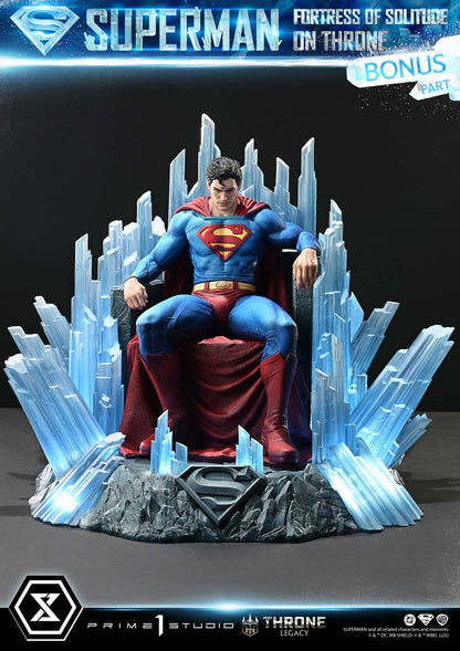 DC Comics Prime 1 Studio Superman Fortress of Solitude on Throne TLCDC-08 TLCDC-08UT TLCDC-08UTS Licensed Resin Statue