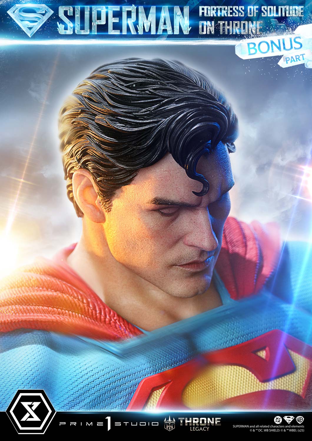 DC Comics Prime 1 Studio Superman Fortress of Solitude on Throne TLCDC-08 TLCDC-08UT TLCDC-08UTS Licensed Resin Statue