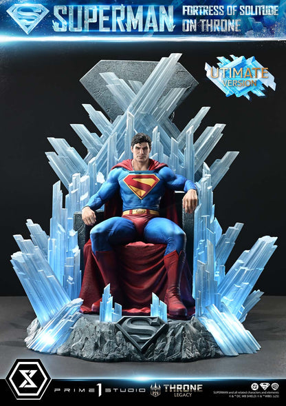 DC Comics Prime 1 Studio Superman Fortress of Solitude on Throne TLCDC-08 TLCDC-08UT TLCDC-08UTS Licensed Resin Statue