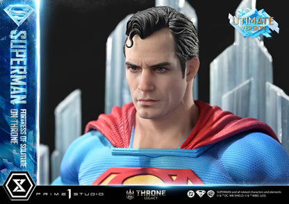 DC Comics Prime 1 Studio Superman Fortress of Solitude on Throne TLCDC-08 TLCDC-08UT TLCDC-08UTS Licensed Resin Statue