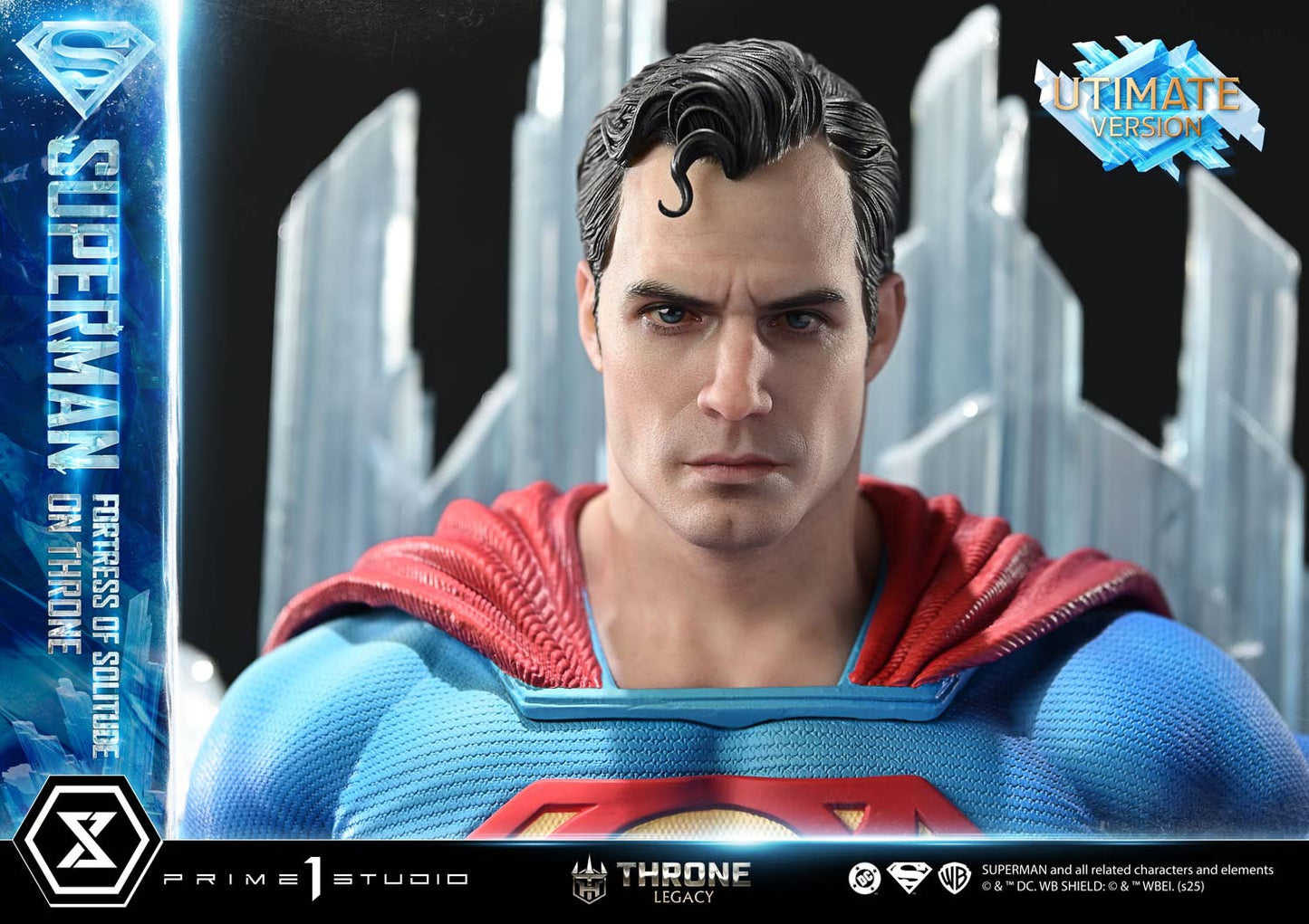 DC Comics Prime 1 Studio Superman Fortress of Solitude on Throne TLCDC-08 TLCDC-08UT TLCDC-08UTS Licensed Resin Statue