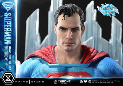 DC Comics Prime 1 Studio Superman Fortress of Solitude on Throne TLCDC-08 TLCDC-08UT TLCDC-08UTS Licensed Resin Statue