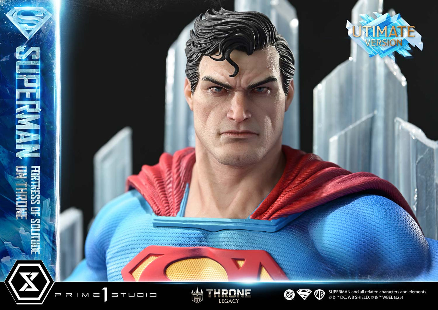 DC Comics Prime 1 Studio Superman Fortress of Solitude on Throne TLCDC-08 TLCDC-08UT TLCDC-08UTS Licensed Resin Statue