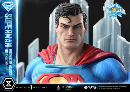 DC Comics Prime 1 Studio Superman Fortress of Solitude on Throne TLCDC-08 TLCDC-08UT TLCDC-08UTS Licensed Resin Statue