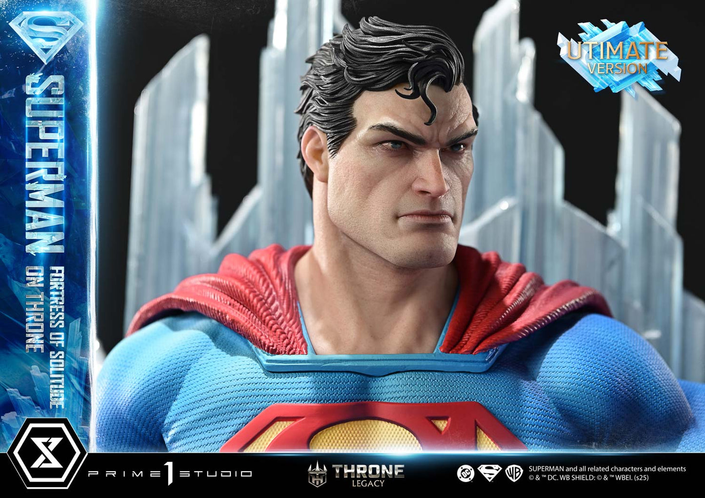 DC Comics Prime 1 Studio Superman Fortress of Solitude on Throne TLCDC-08 TLCDC-08UT TLCDC-08UTS Licensed Resin Statue