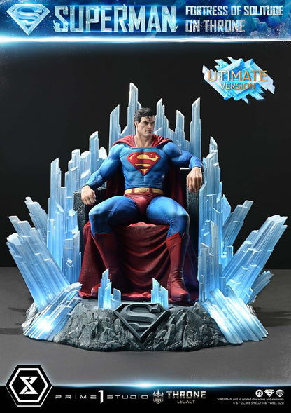 DC Comics Prime 1 Studio Superman Fortress of Solitude on Throne TLCDC-08 TLCDC-08UT TLCDC-08UTS Licensed Resin Statue