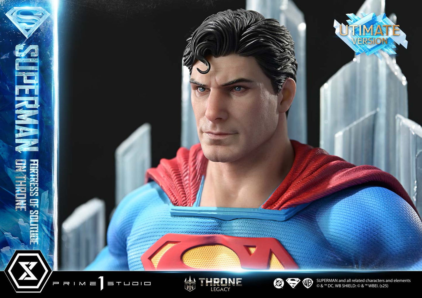 DC Comics Prime 1 Studio Superman Fortress of Solitude on Throne TLCDC-08 TLCDC-08UT TLCDC-08UTS Licensed Resin Statue