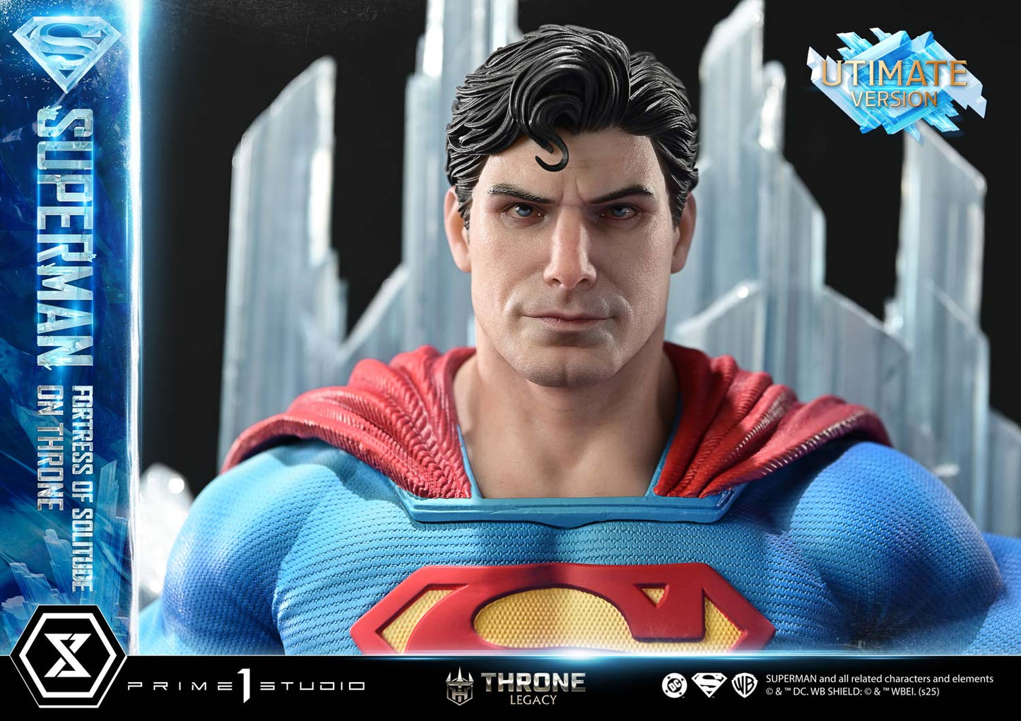 DC Comics Prime 1 Studio Superman Fortress of Solitude on Throne TLCDC-08 TLCDC-08UT TLCDC-08UTS Licensed Resin Statue