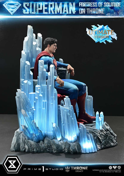 DC Comics Prime 1 Studio Superman Fortress of Solitude on Throne TLCDC-08 TLCDC-08UT TLCDC-08UTS Licensed Resin Statue