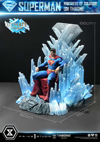 DC Comics Prime 1 Studio Superman Fortress of Solitude on Throne TLCDC-08 TLCDC-08UT TLCDC-08UTS Licensed Resin Statue