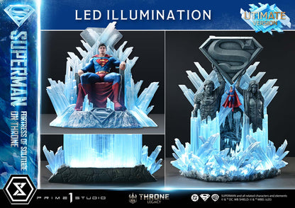 DC Comics Prime 1 Studio Superman Fortress of Solitude on Throne TLCDC-08 TLCDC-08UT TLCDC-08UTS Licensed Resin Statue
