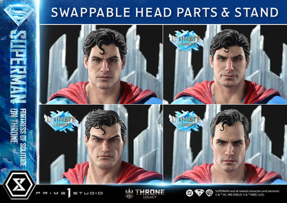 DC Comics Prime 1 Studio Superman Fortress of Solitude on Throne TLCDC-08 TLCDC-08UT TLCDC-08UTS Licensed Resin Statue