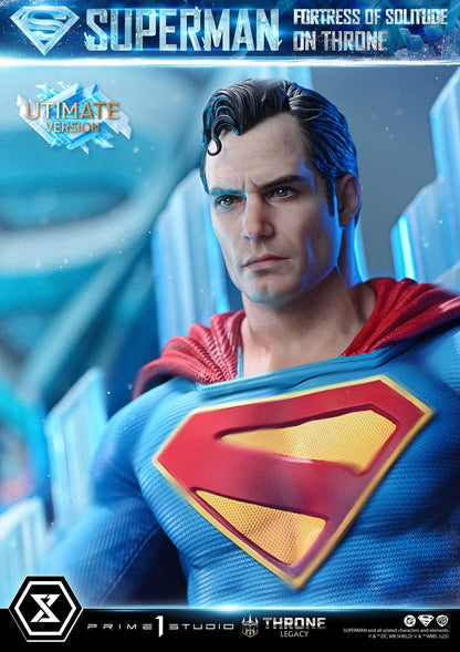 DC Comics Prime 1 Studio Superman Fortress of Solitude on Throne TLCDC-08 TLCDC-08UT TLCDC-08UTS Licensed Resin Statue
