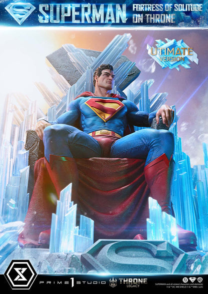 DC Comics Prime 1 Studio Superman Fortress of Solitude on Throne TLCDC-08 TLCDC-08UT TLCDC-08UTS Licensed Resin Statue