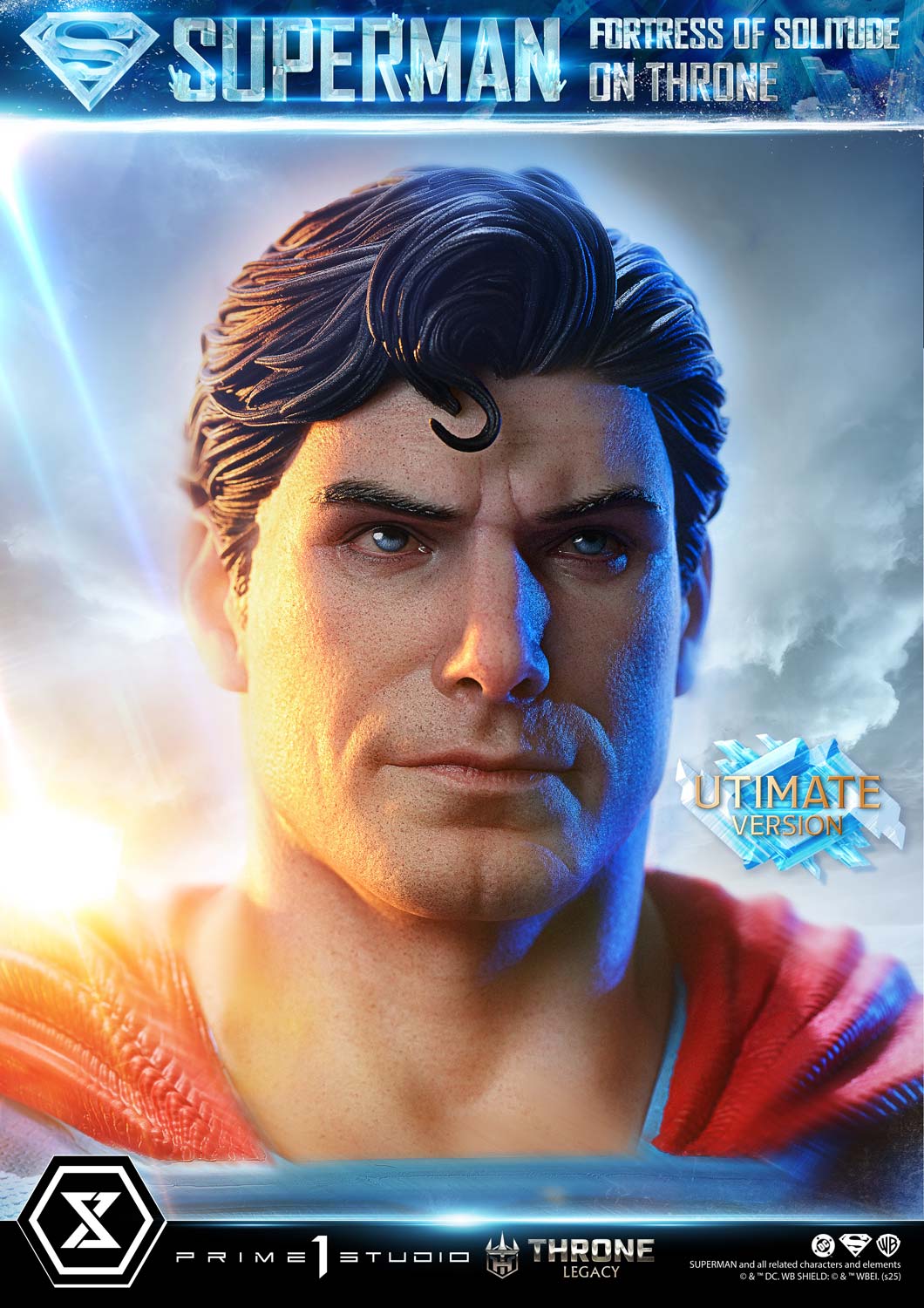 DC Comics Prime 1 Studio Superman Fortress of Solitude on Throne TLCDC-08 TLCDC-08UT TLCDC-08UTS Licensed Resin Statue