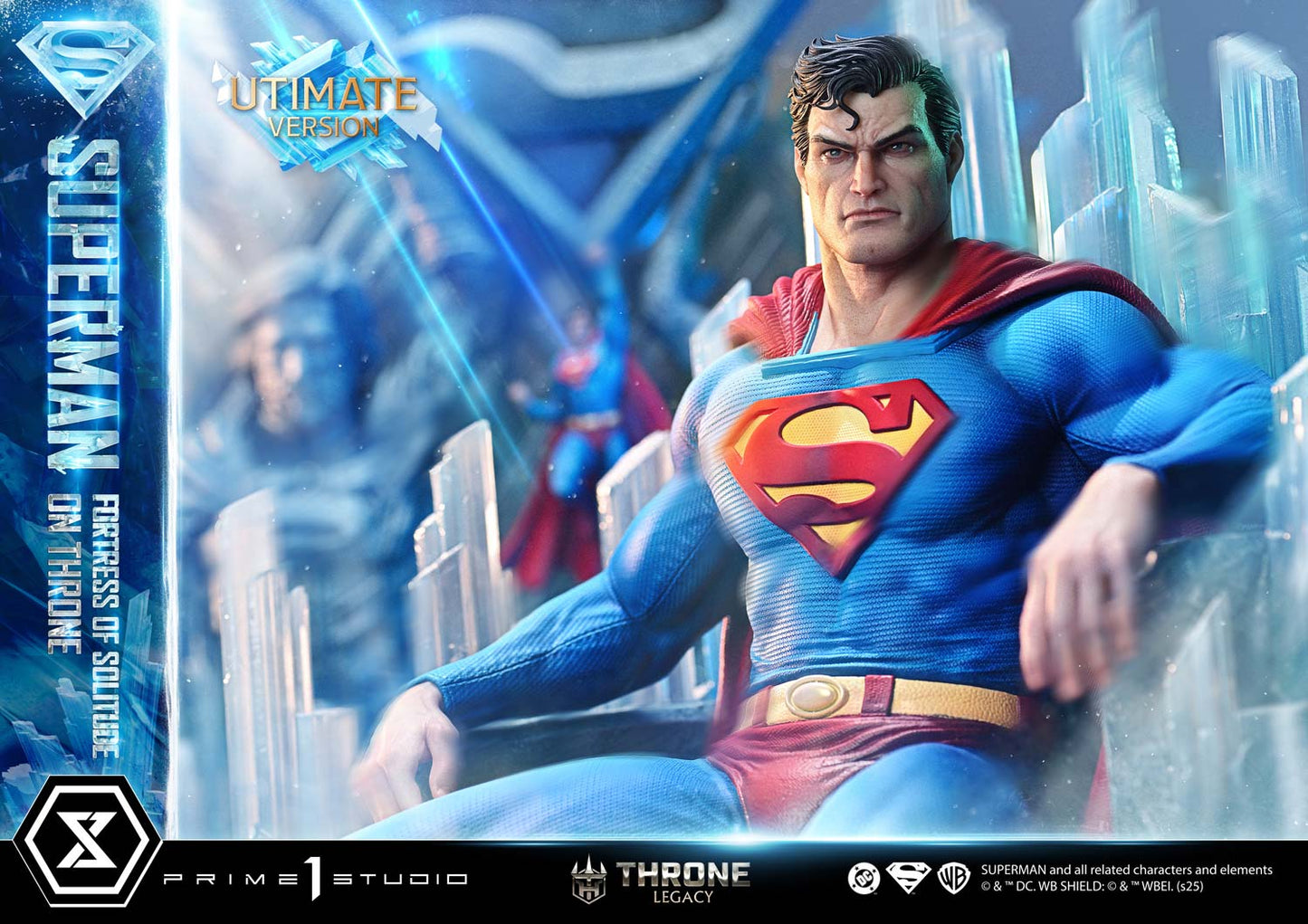 DC Comics Prime 1 Studio Superman Fortress of Solitude on Throne TLCDC-08 TLCDC-08UT TLCDC-08UTS Licensed Resin Statue
