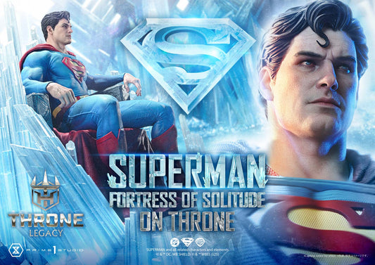 DC Comics Prime 1 Studio Superman Fortress of Solitude on Throne TLCDC-08 TLCDC-08UT TLCDC-08UTS Licensed Resin Statue