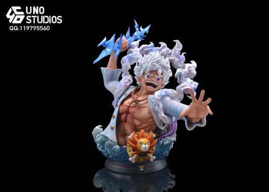 One Piece UNO Studio Monkey D. Luffy Nika Bust Resin Statue