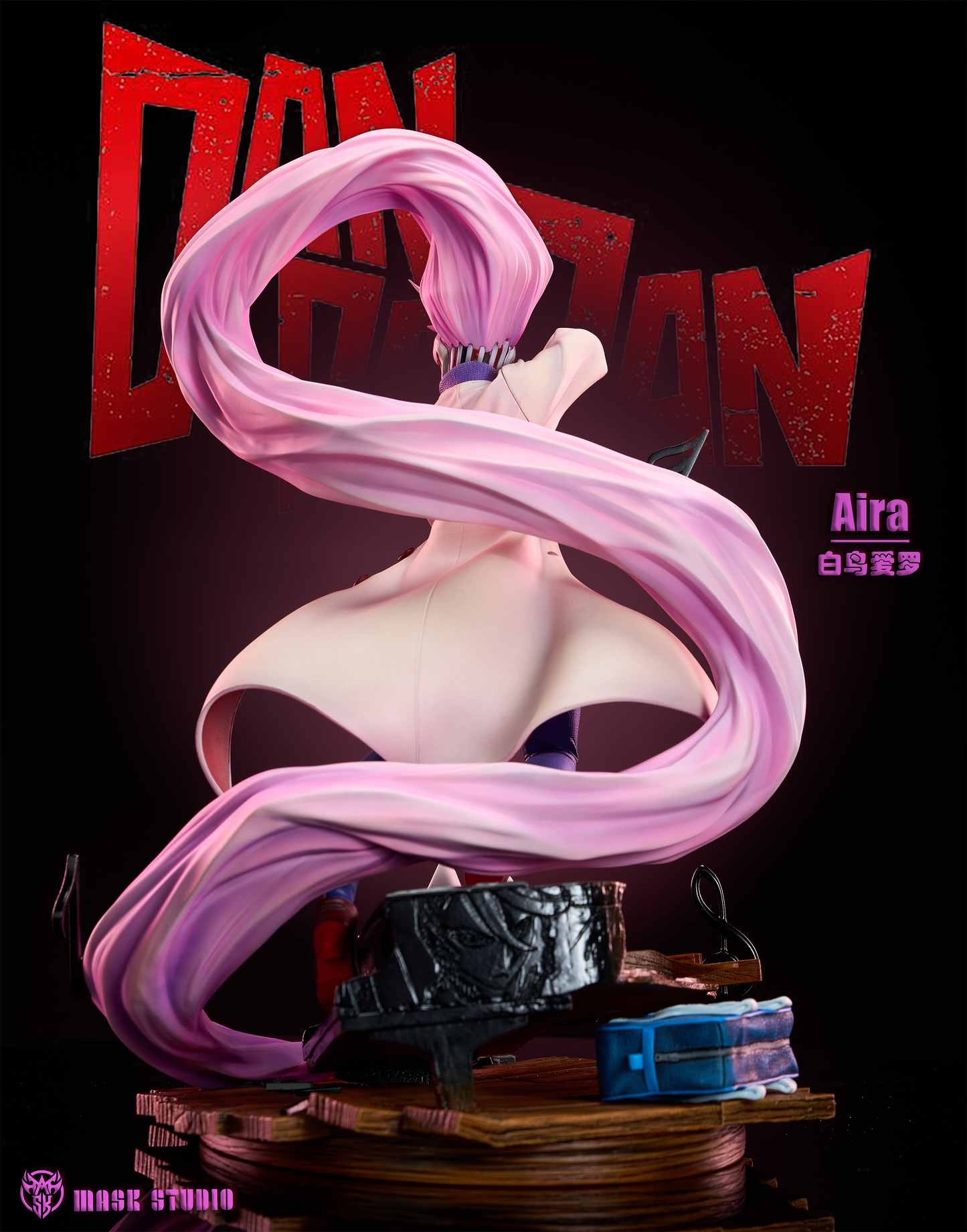 Dandadan Mask Studio Shiratori Aira Resin Statue