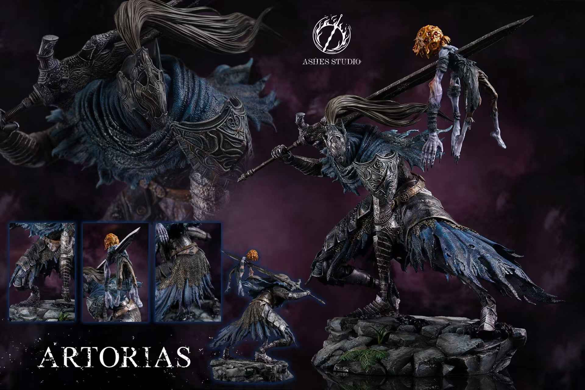 Dark Souls Ashes Studio Abyss Walker Artorias 1/4 Resin Statue