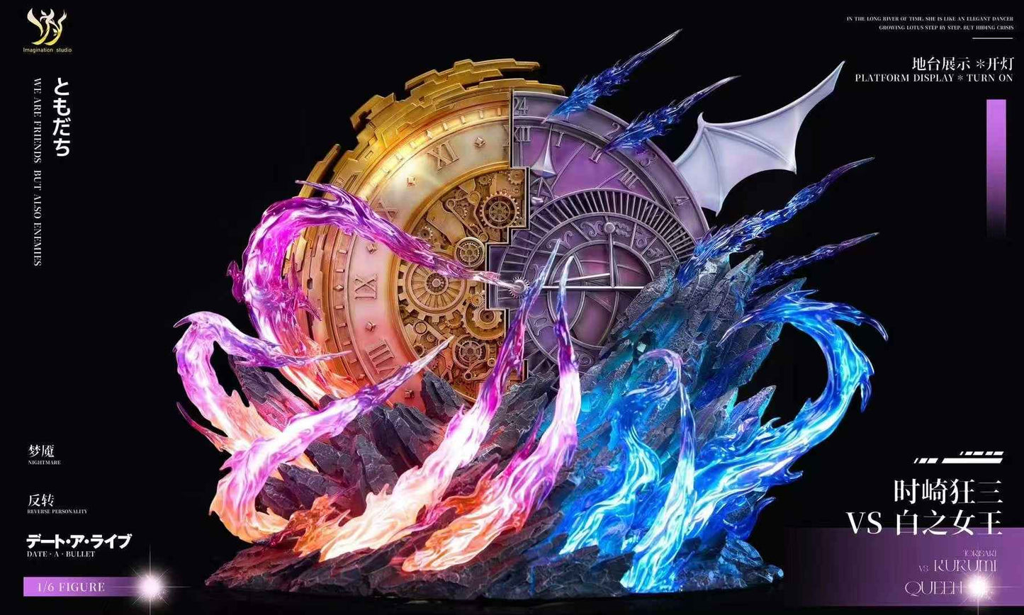 Date A Live Imagination Studio Tokisaki Kurumi vs White Queen 1/6 Resin Statue