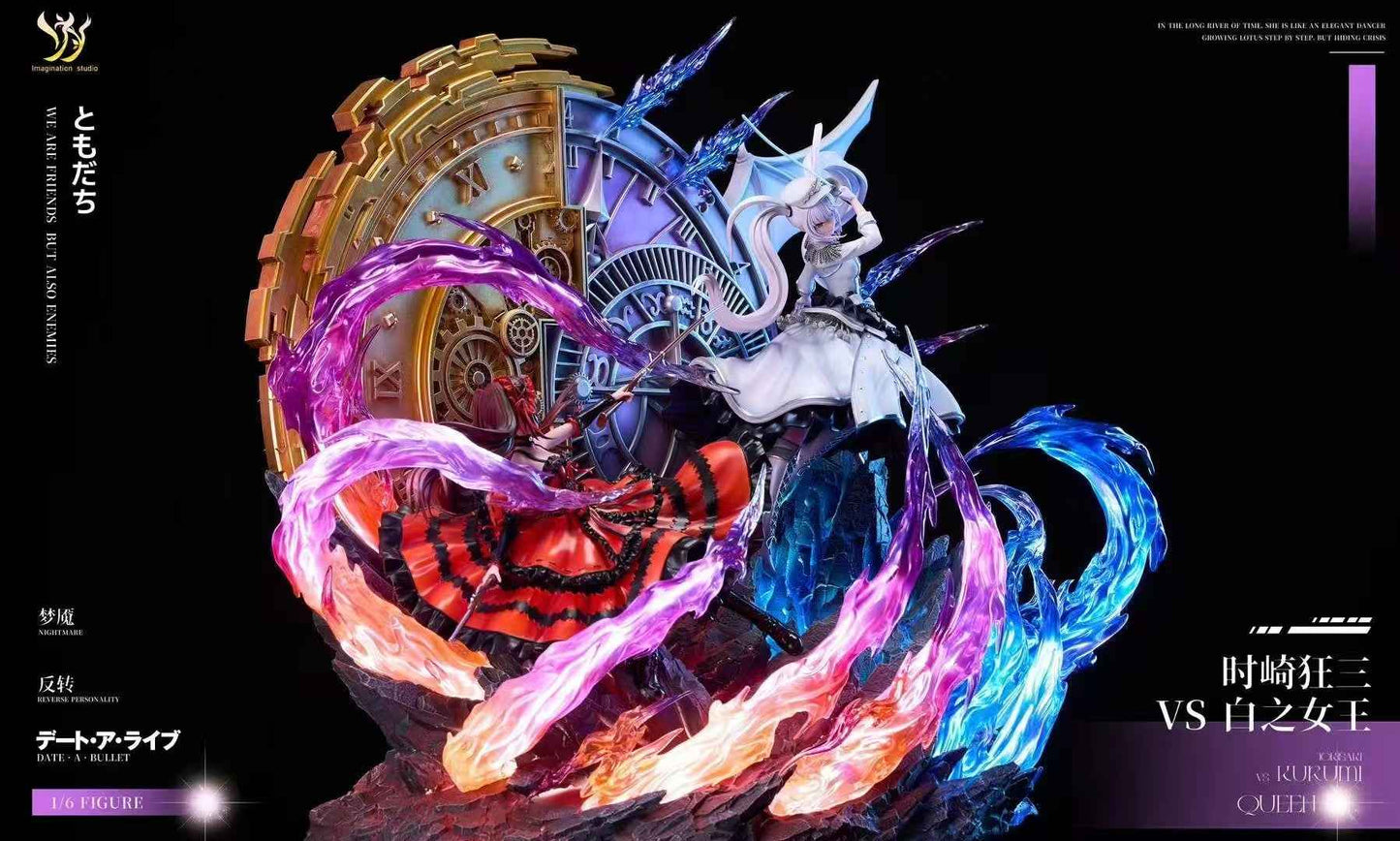 Date A Live Imagination Studio Tokisaki Kurumi vs White Queen 1/6 Resin Statue