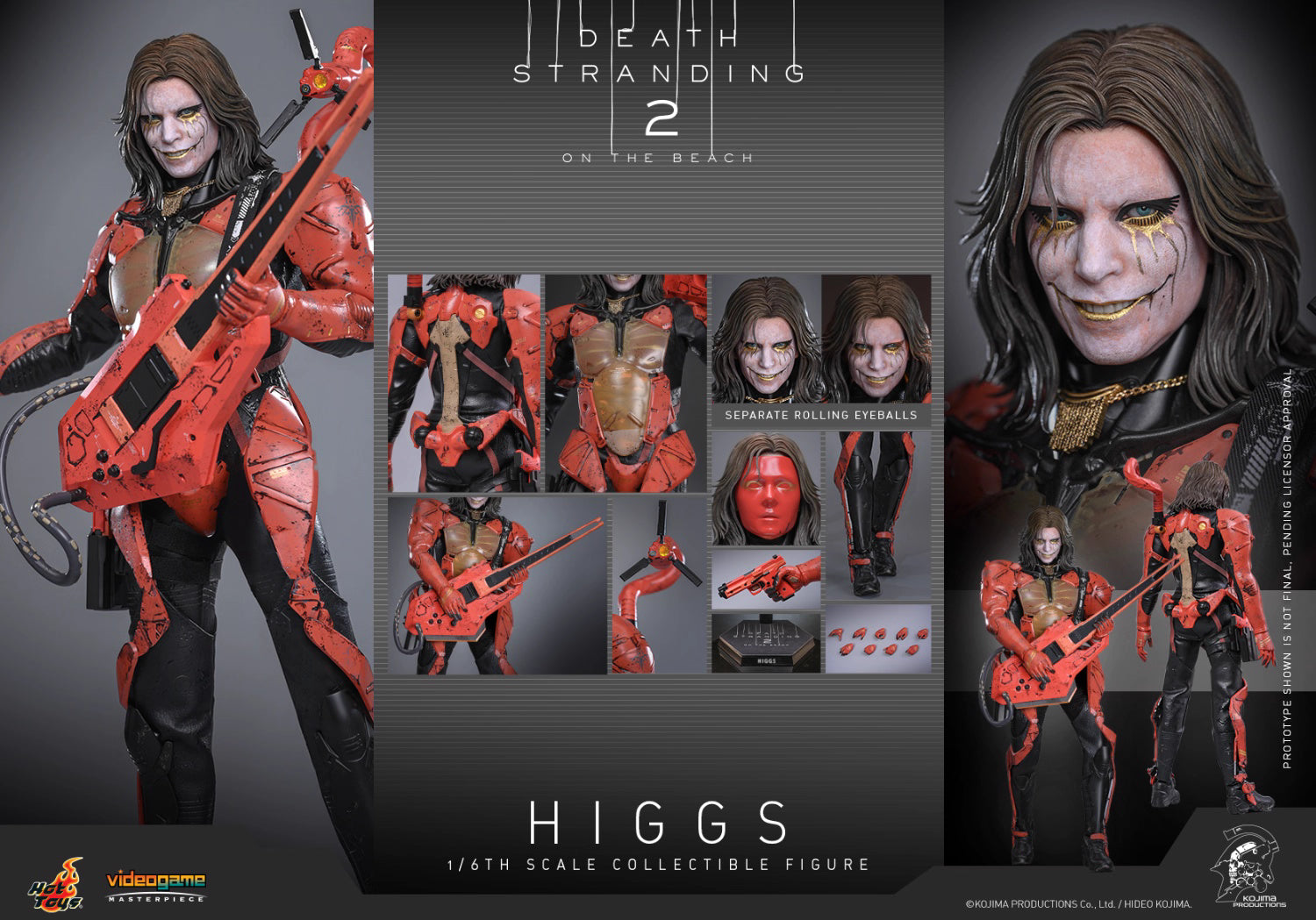 Death Stranding Hot Toys Higgs Monaghan VGM79 VGM80 1/6 Licensed Action Figure