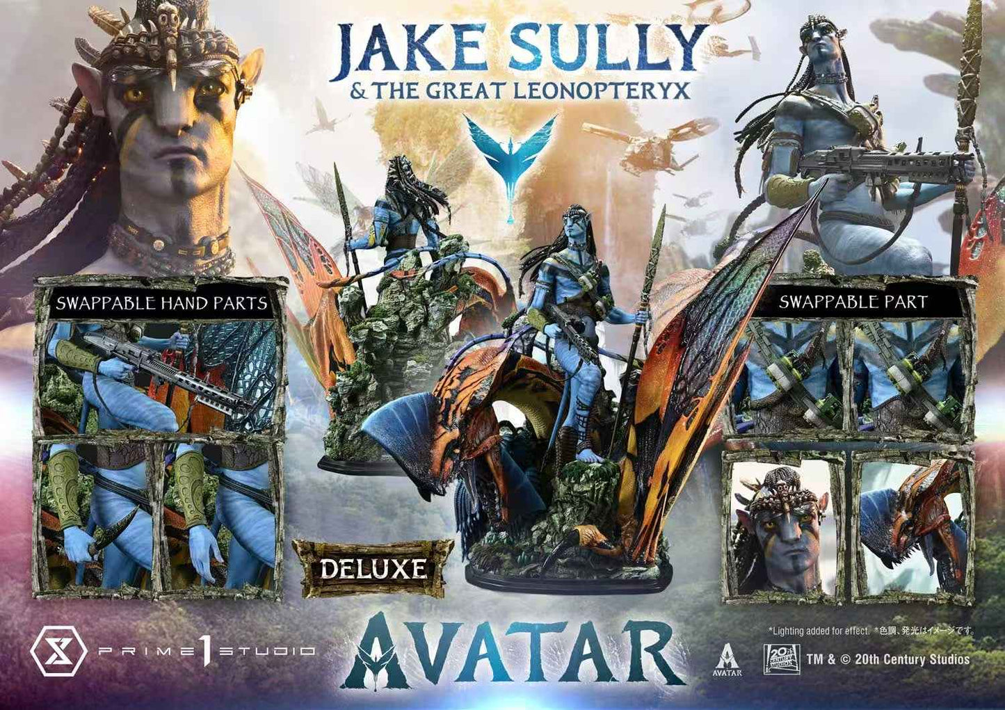Avatar Prime 1 Studio Jake Sully & The Great Leonopteryx REMAVTR-01 1/4 Licensed Resin Statue