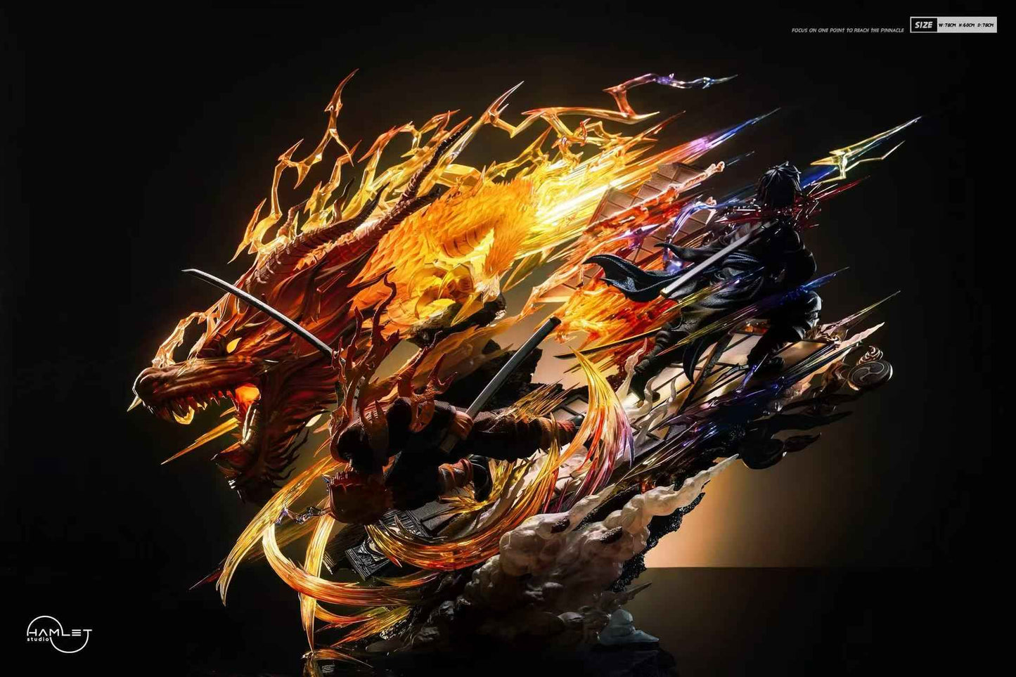 Demon Slayer Hamlet Studio Zenitsu Agatsuma God of Fire Thunder Resin Statue (PayPal Fees and Shipping Costs Included)