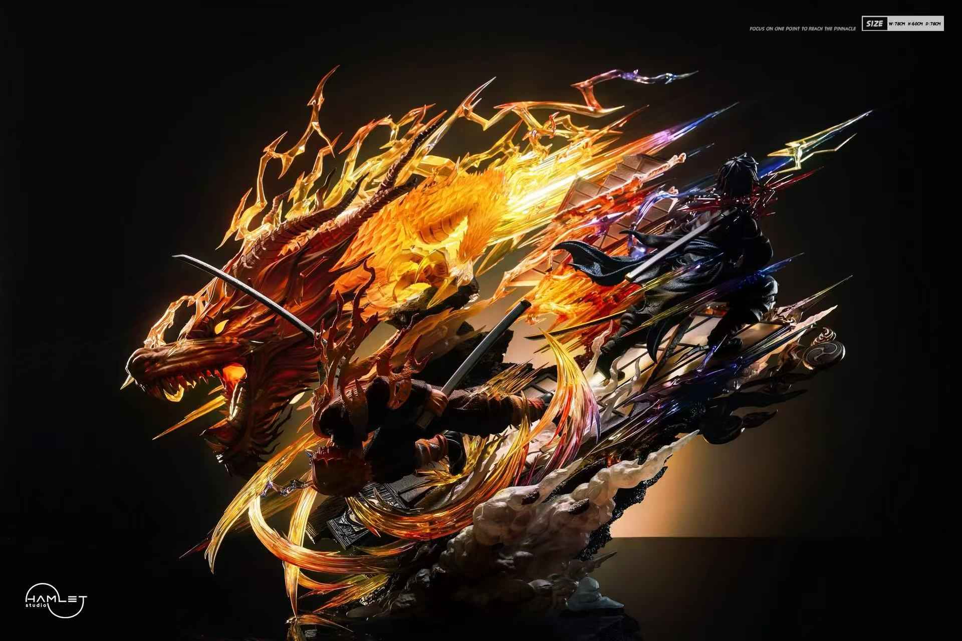 Demon Slayer Hamlet Studio Zenitsu Agatsuma God of Fire Thunder Resin Statue (PayPal Fees and Shipping Costs Included)