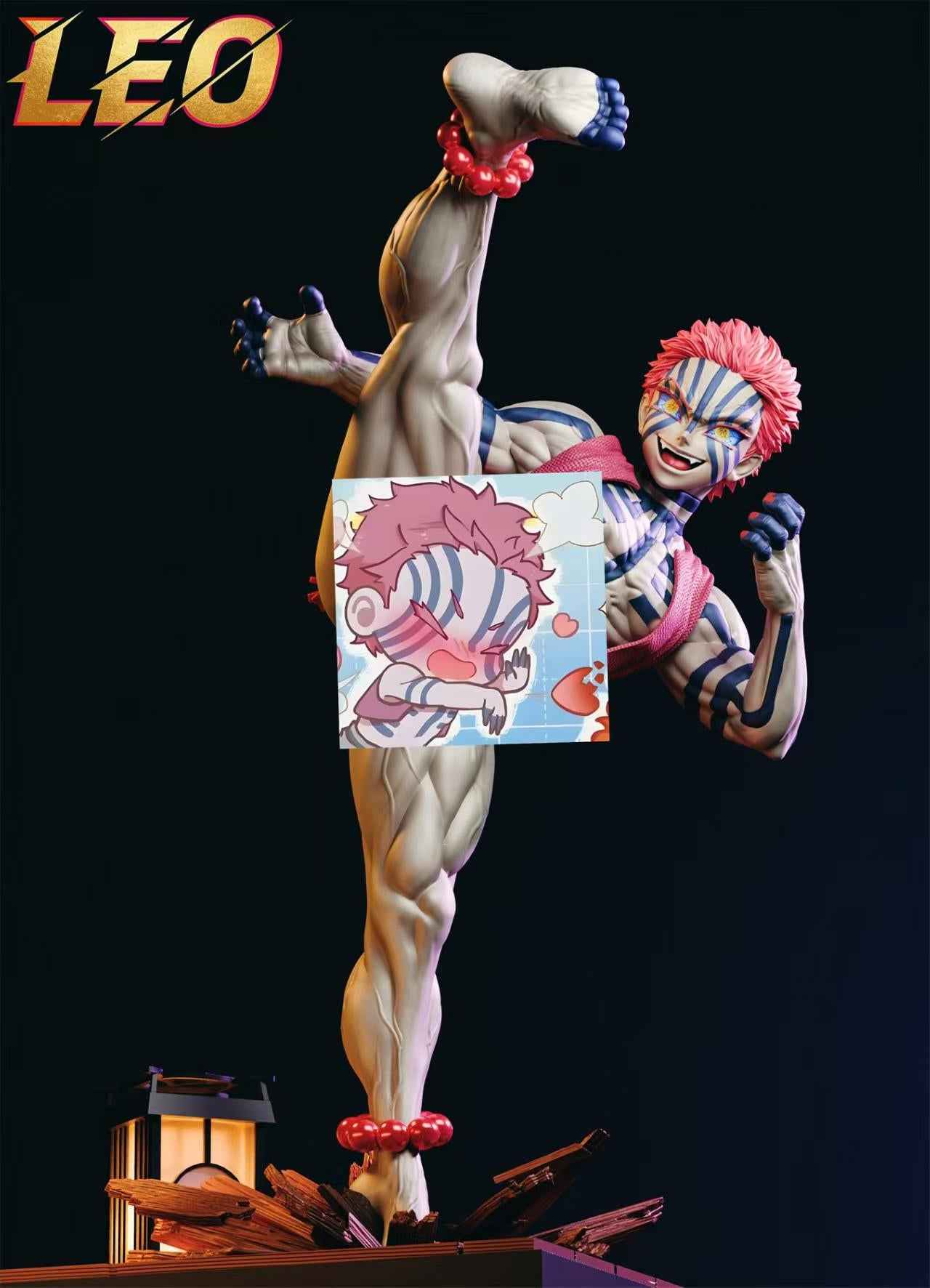 Demon Slayer Kimetsu No Yaiba Leo Studio Akaza 1/6 Resin Statue