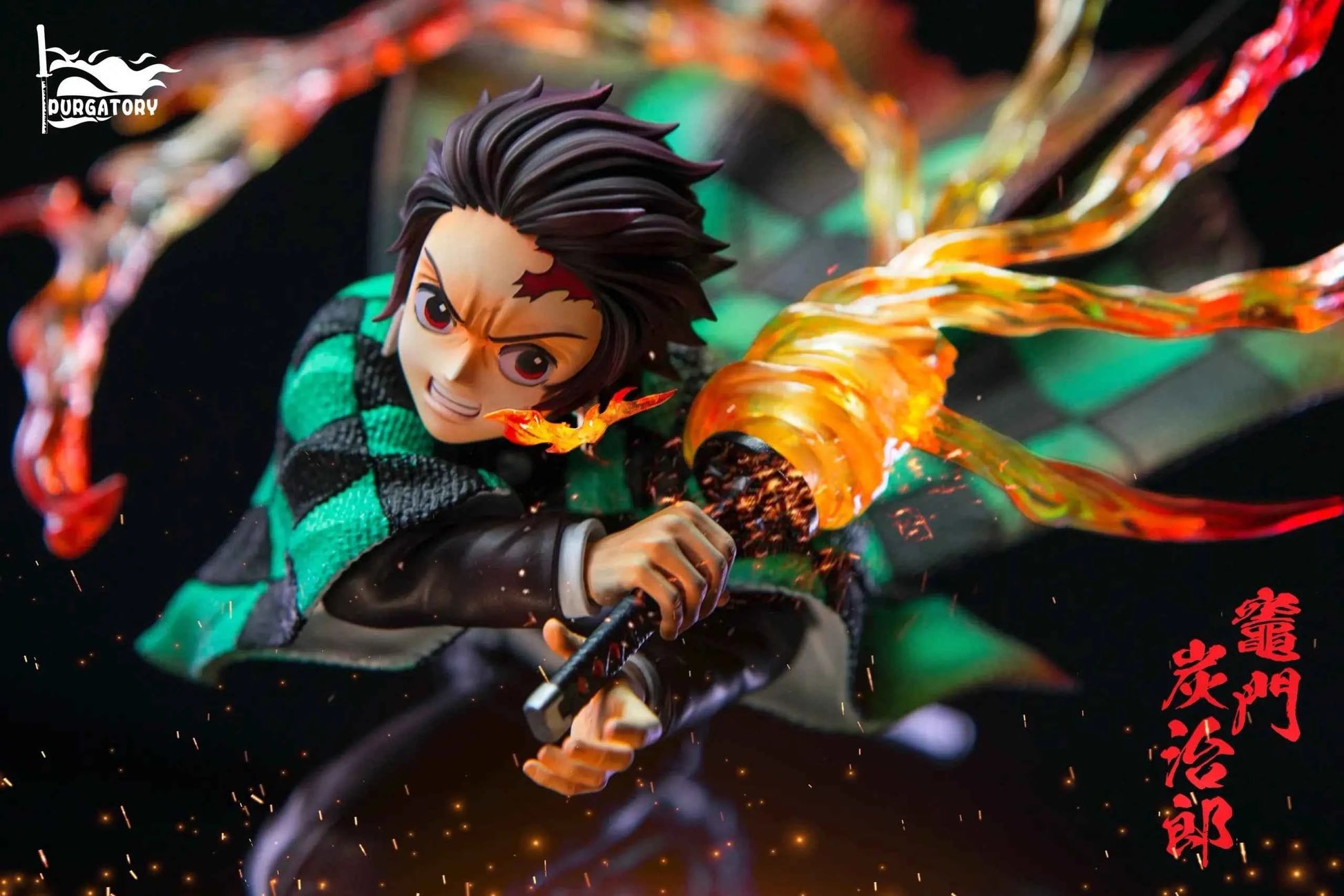 Demon Slayer Purgatory Studio Sun Breathing Tanjiro Kamado Resin Statue