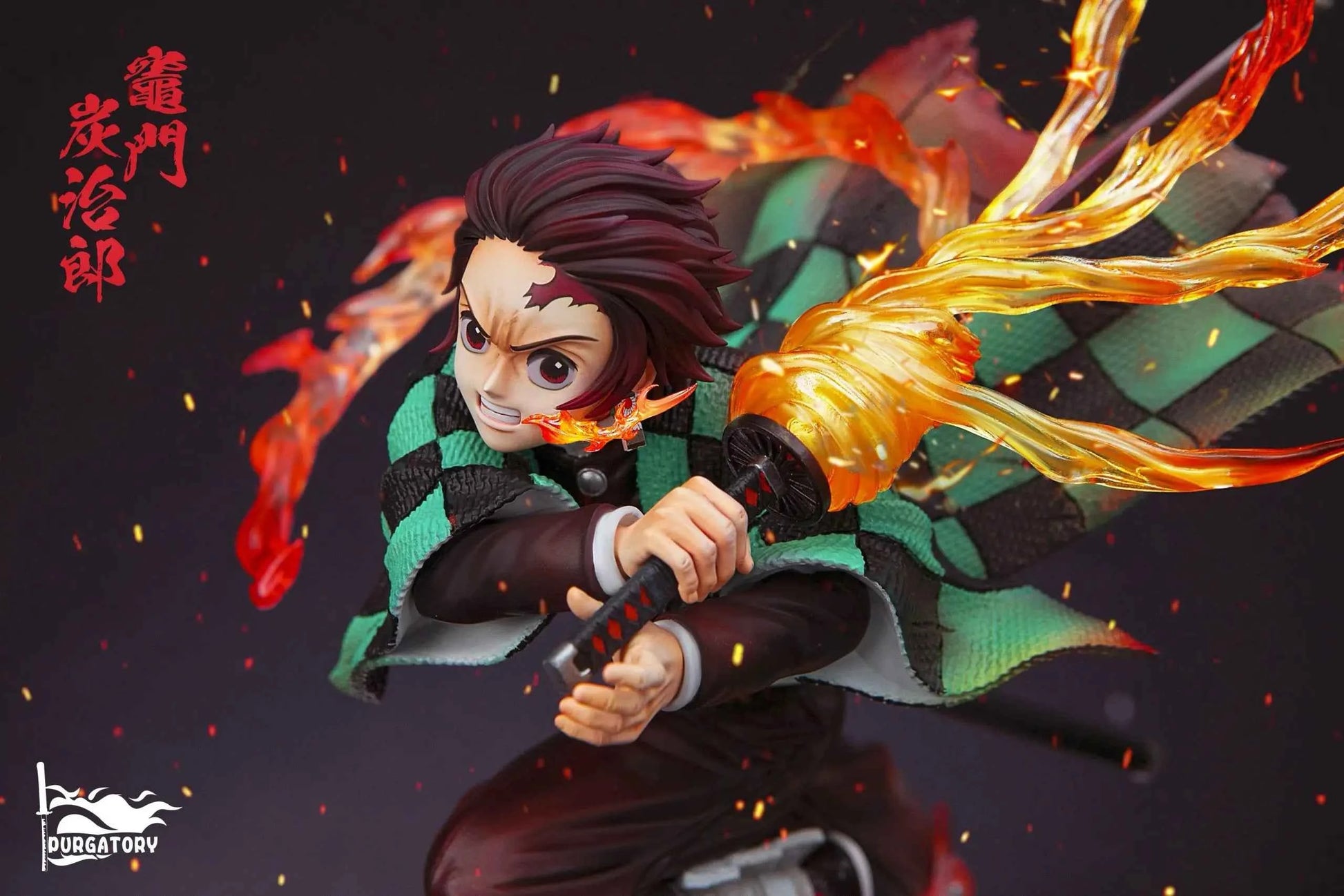 Demon Slayer Purgatory Studio Sun Breathing Tanjiro Kamado Resin Statue