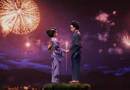 Demon Slayer Kimetsu No Yaiba Wawa Studio Komaji & Koyuki Resin Statue