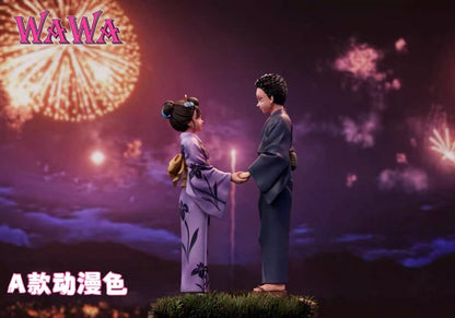 Demon Slayer Kimetsu No Yaiba Wawa Studio Komaji & Koyuki Resin Statue