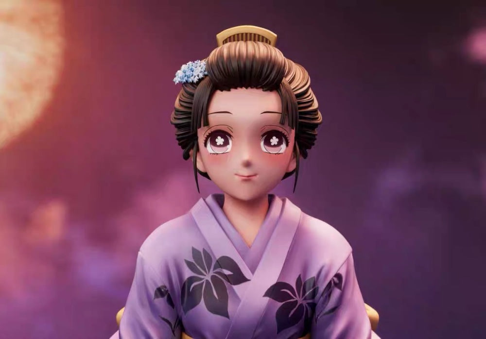 Demon Slayer Kimetsu No Yaiba Wawa Studio Komaji & Koyuki Resin Statue