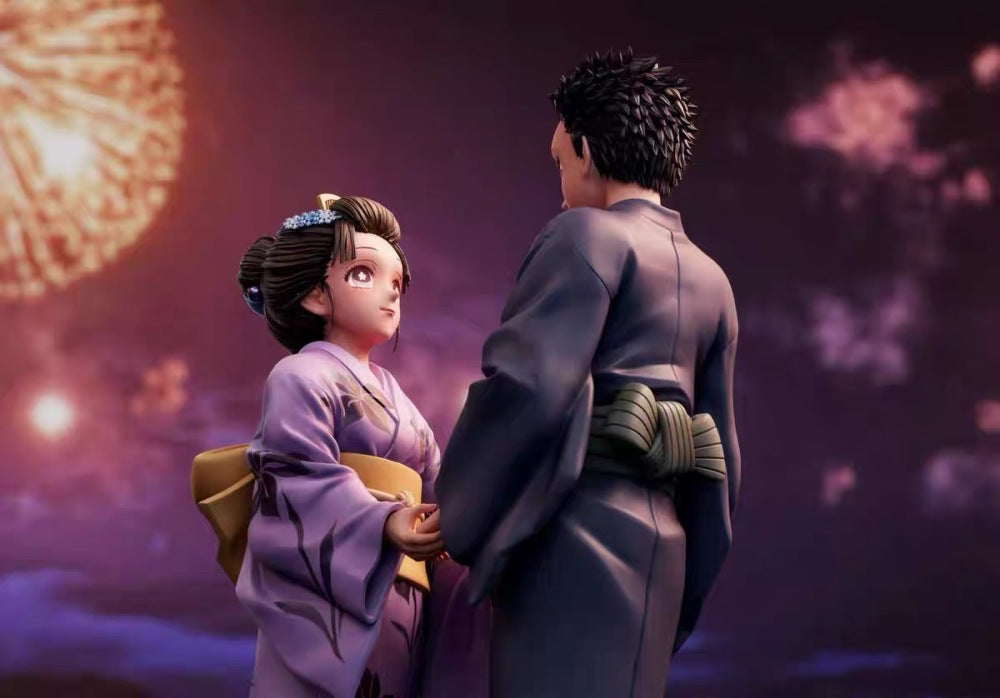 Demon Slayer Kimetsu No Yaiba Wawa Studio Komaji & Koyuki Resin Statue