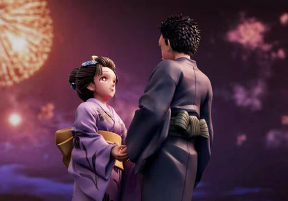 Demon Slayer Kimetsu No Yaiba Wawa Studio Komaji & Koyuki Resin Statue
