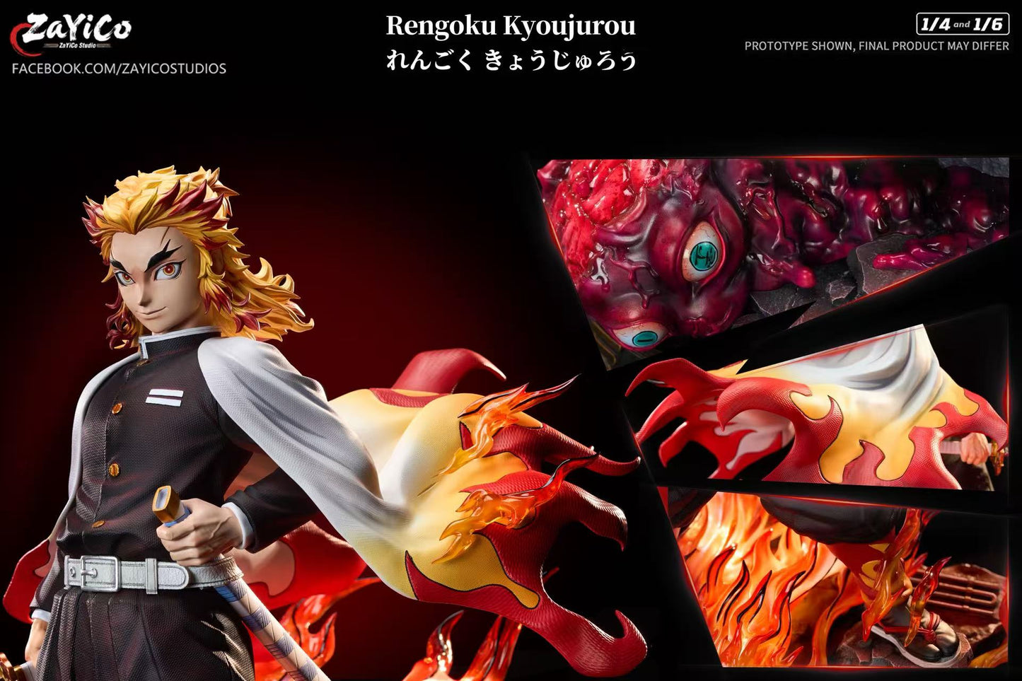 Demon Slayer: Kimetsu No Yaiba Zayico Studio Kyojuro Rengoku Resin Statue