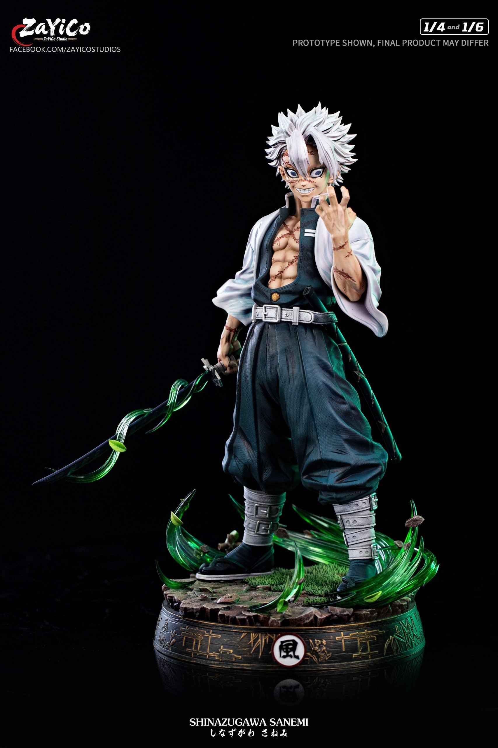 Demon Slayer: Kimetsu No Yaiba Zayico Studio Wind Hashira Sanemi Shinazugawa Resin Statue