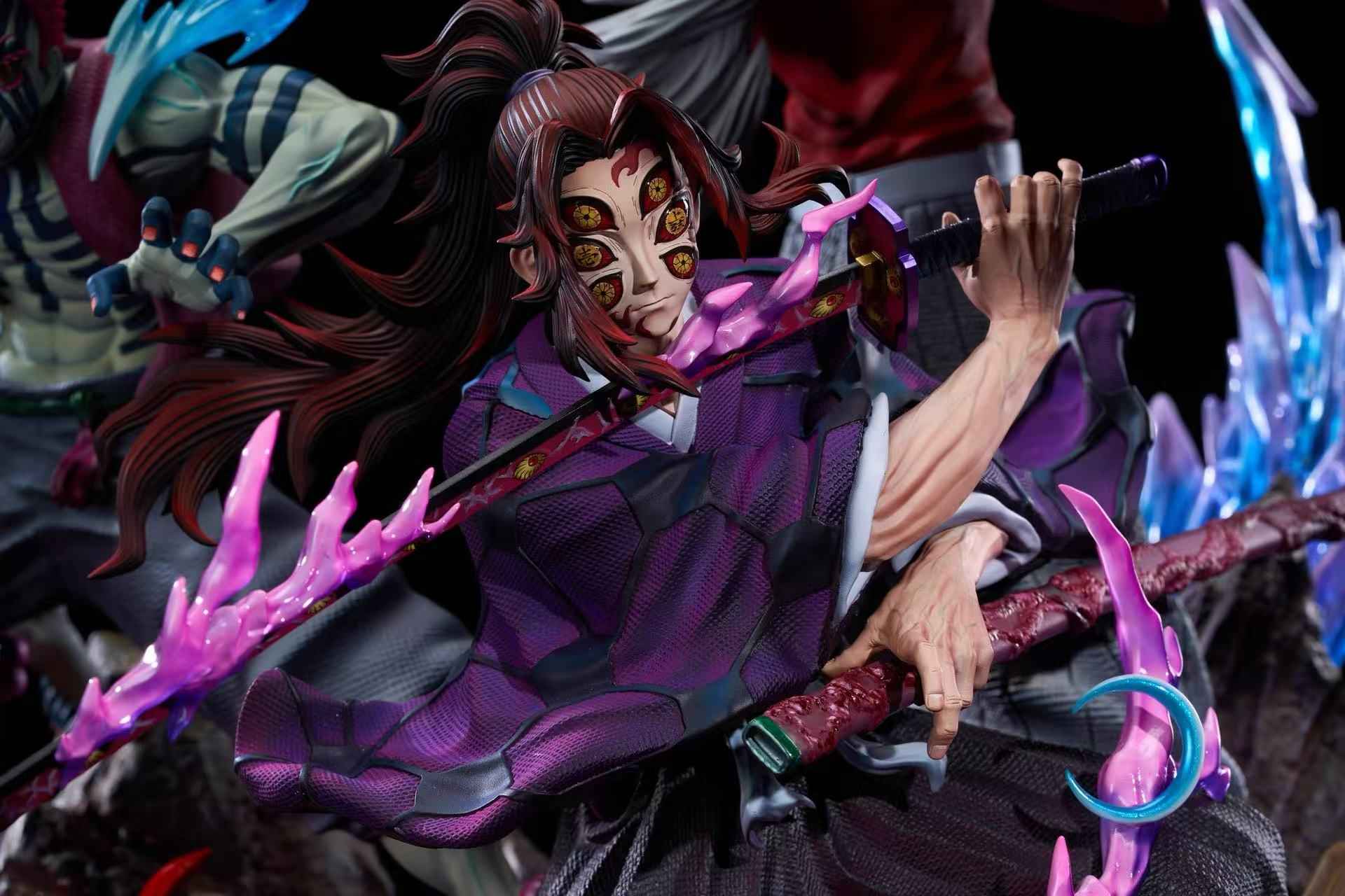 Demon Slayer: Kimetsu no Yaiba Food Chain Studio Kokushibo & Akaza & Douma Resin Statue