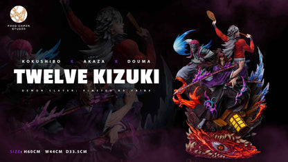 Demon Slayer: Kimetsu no Yaiba Food Chain Studio Kokushibo & Akaza & Douma Resin Statue