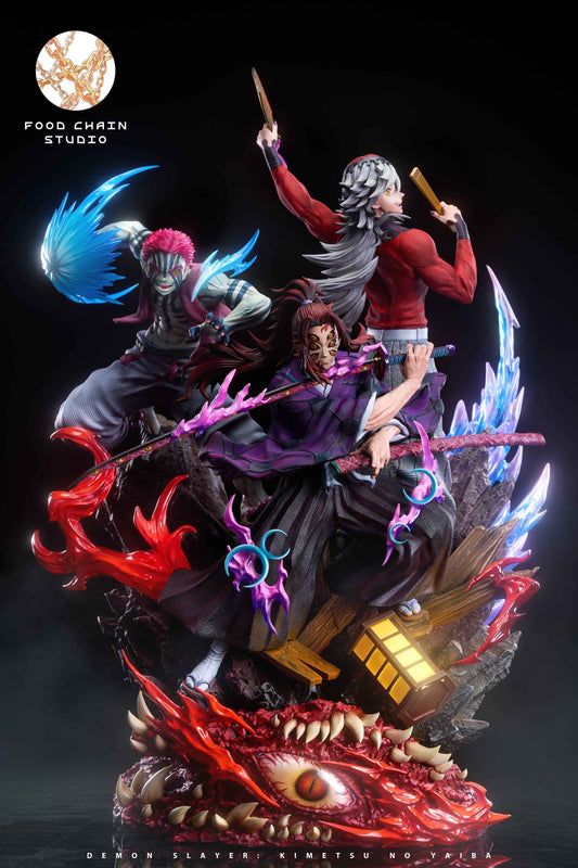 Demon Slayer: Kimetsu no Yaiba Food Chain Studio Kokushibo & Akaza & Douma Resin Statue