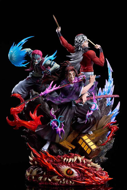 Demon Slayer: Kimetsu no Yaiba Food Chain Studio Kokushibo & Akaza & Douma Resin Statue