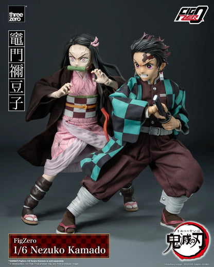 Demon Slayer Threezero Nezuko & Tanjiro Kamado 3Z06680W0 3Z06670W0 FigZero 1/6 Licensed Action Figure